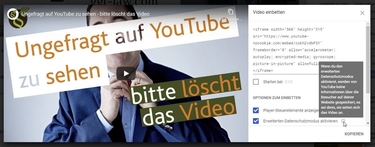 Darf man YouTube Videos bei Facebook posten oder einbetten?