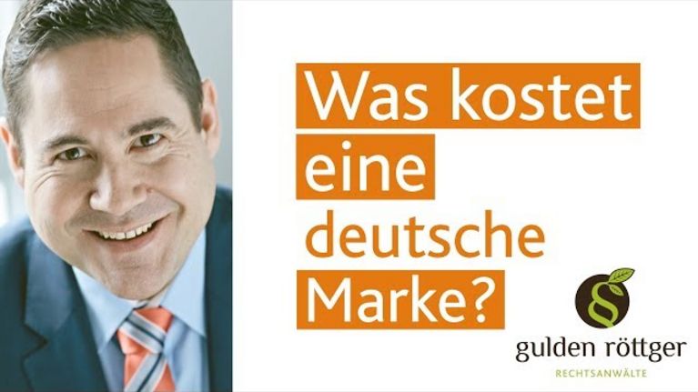 YouTube Video: Was kostet eine deutsche Marke - DPMA Gebühren für Markenschutzrechte