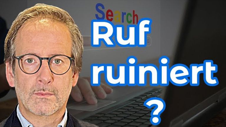 YouTube Video: Google Suchergebnisse entfernen lassen ⚖ Fachanwalt & Experte hilft